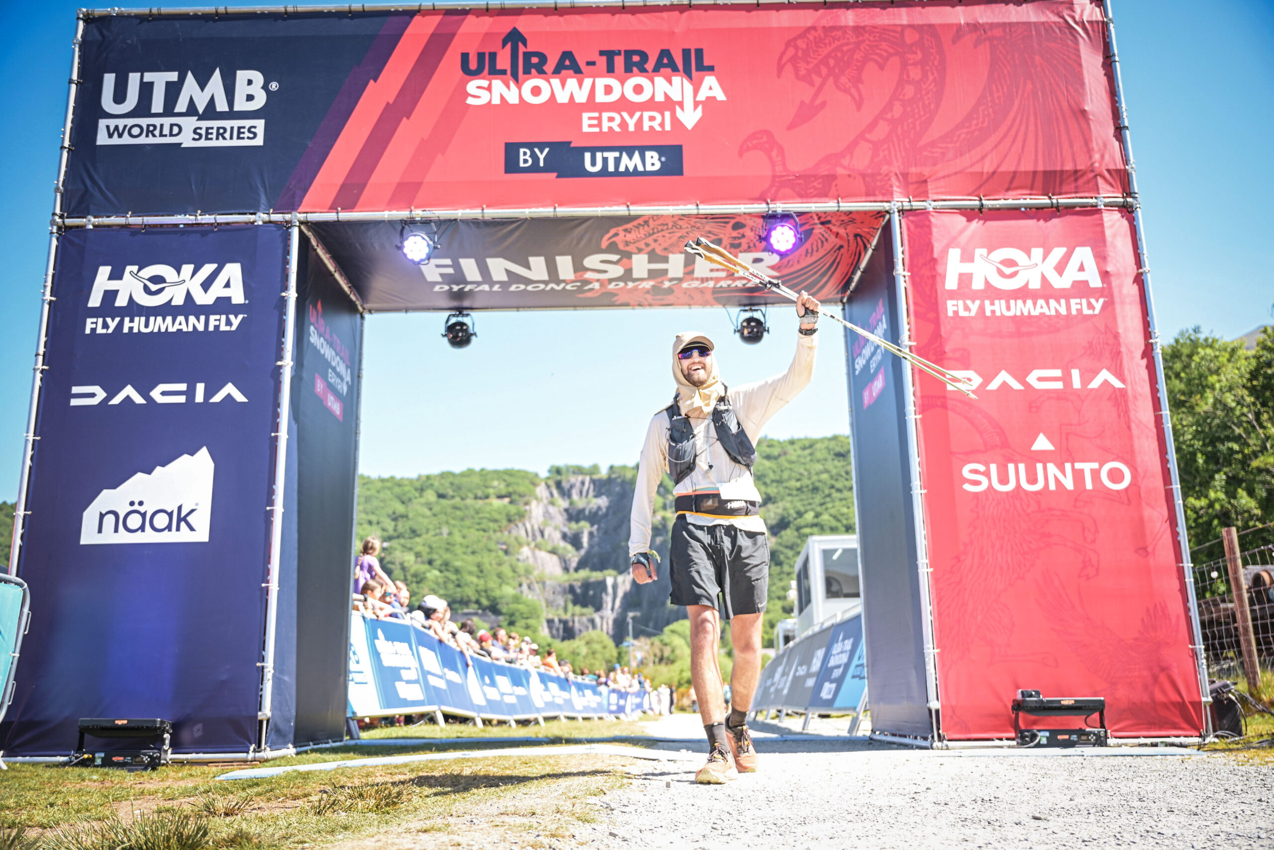 UTS 100K Snowdonia Ultra Trail Finish Lined Photo after 30+ hours of trailing
